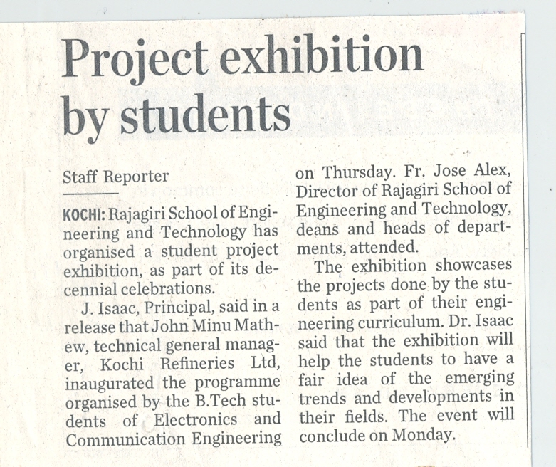 Student project exhibition