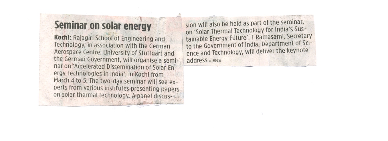 Seminar on Solar Energy