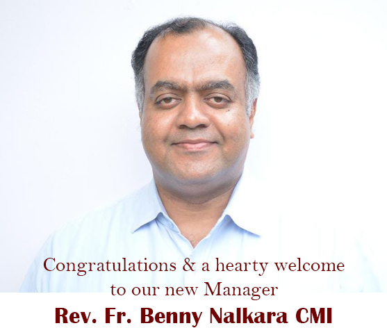 Welcome new Manager Fr Benny Nalkara